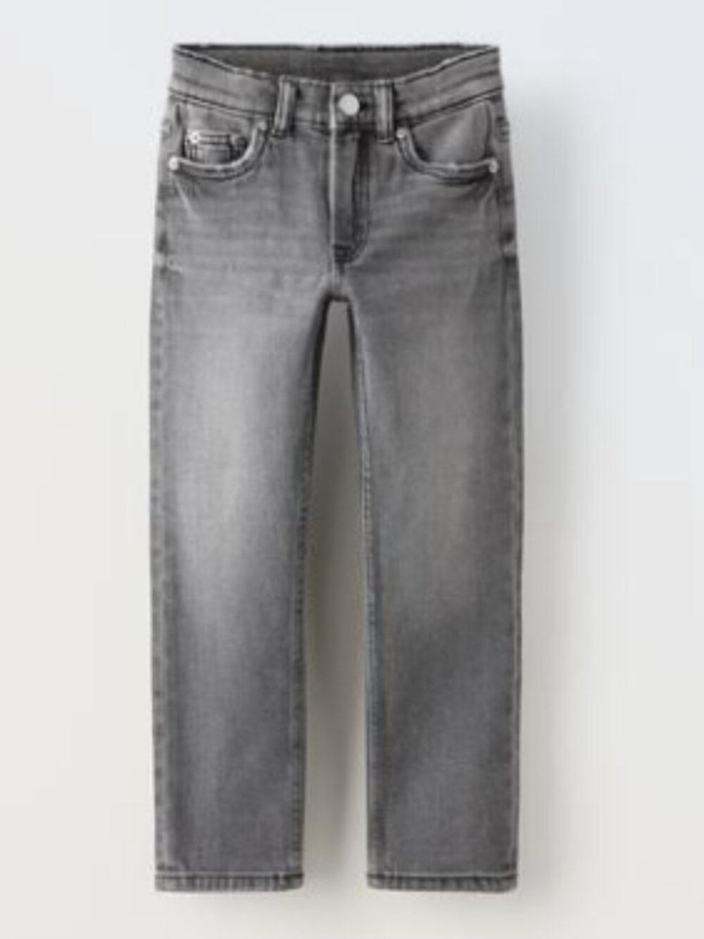 NWT Zara Boys Regular Fit Grey Denim